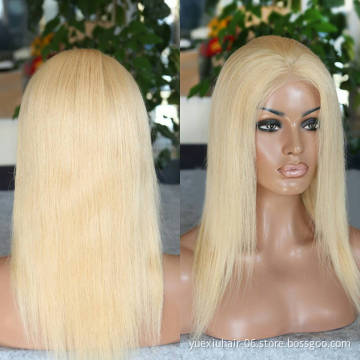 13x6 HD Lace Frontal 613 Human Hair Wig 180% Density Blonde Long Silky Straight Full Transparent 4x4 Lace Closure Wigs Vendor